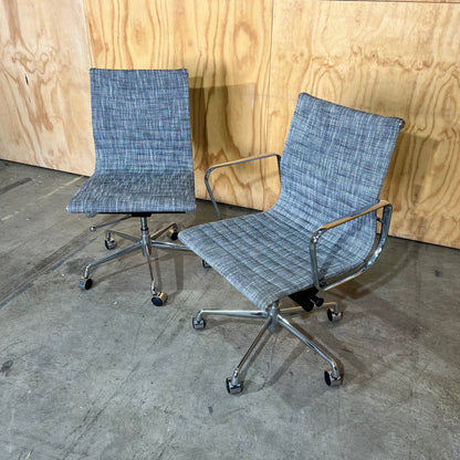 Grey Upholstery and Chrome Task Chair
