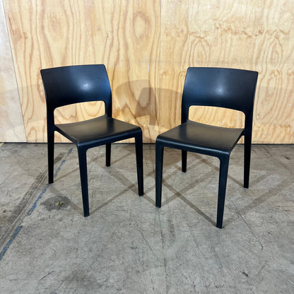 Charcoal Outdoor Stackable Chair