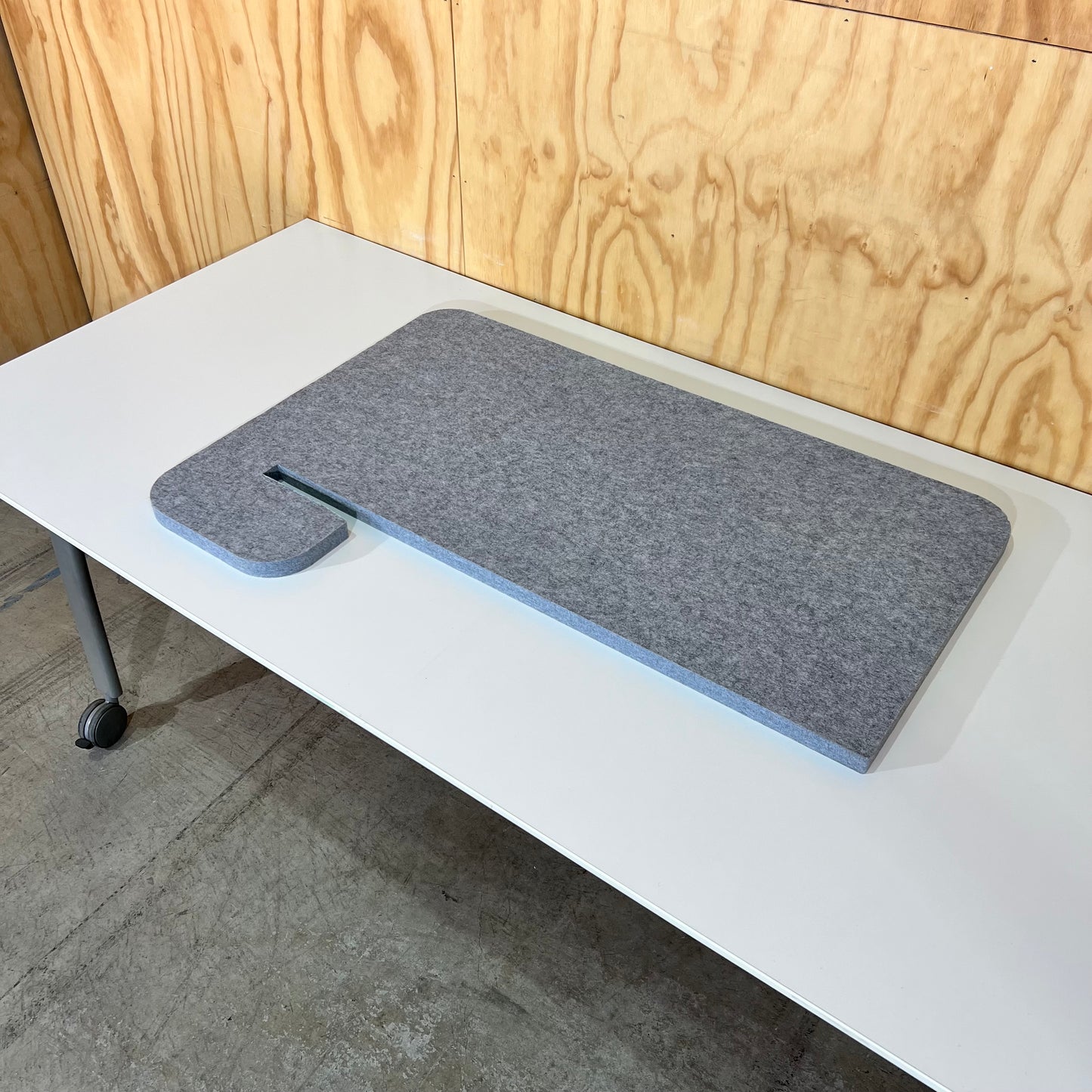 Grey Felt Desk Divider