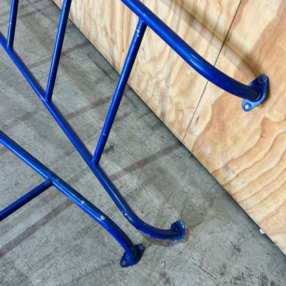 Set of Blue Metal Playground Skewed Ladders