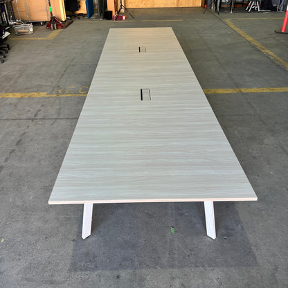 Commercial Boardroom Table with Cable Boxes - 20 Seater