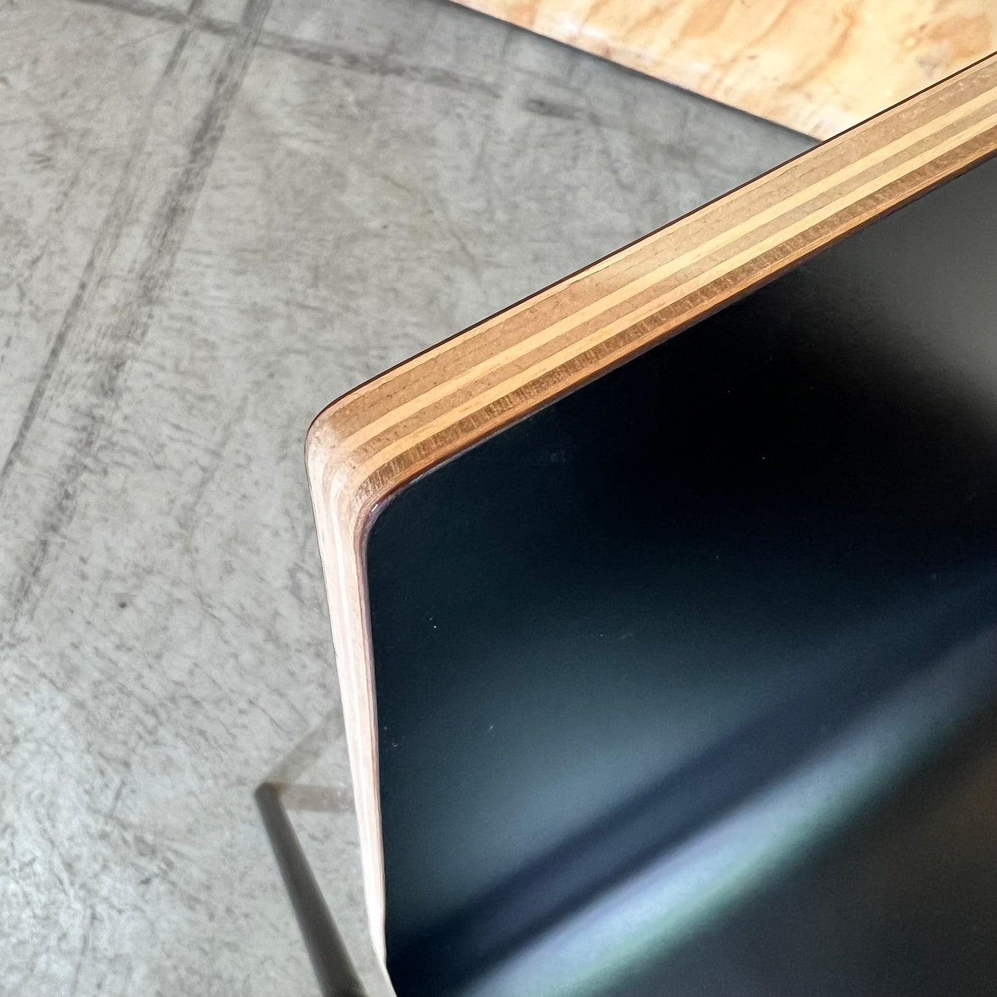Black Plywood Stacking Chair