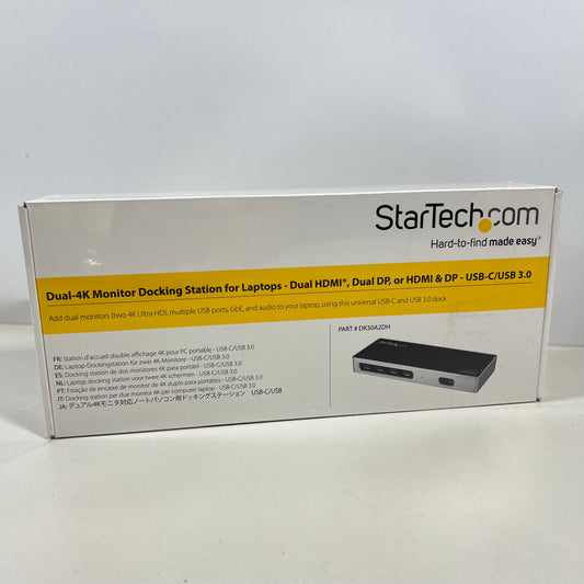 StarTech Dual 4K Dock - Mac and Windows - USB-A & USB-C - DP & HDMI (NEW)