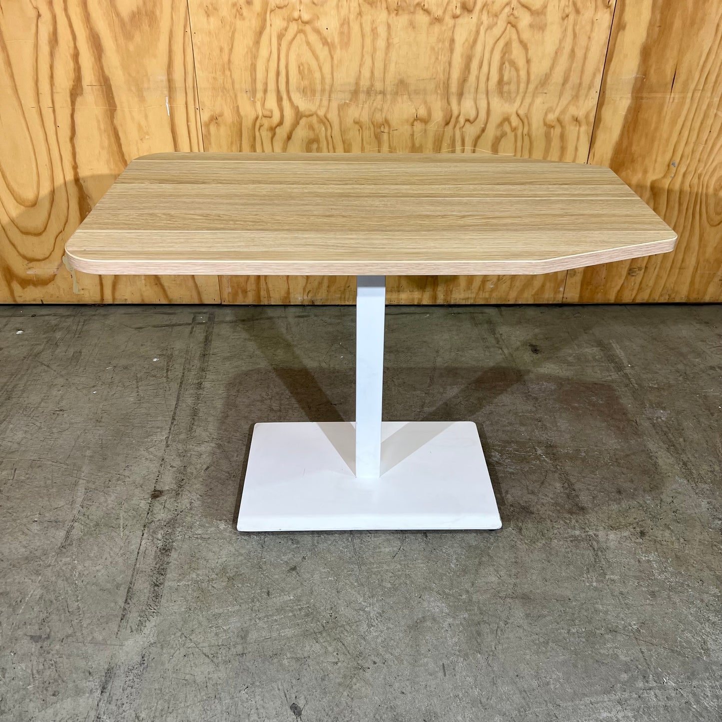 Small Millenia Auton Table on White Metal Base