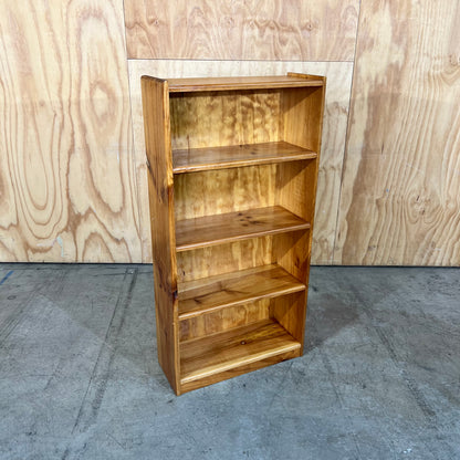 Solid Pine 4-Tier Bookshelf
