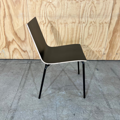 Black Plywood Stacking Chair