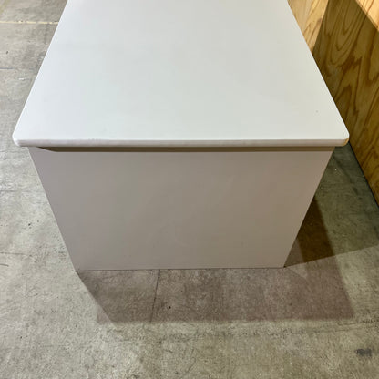 Light Grey Desk with Three Drawers