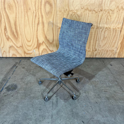 Grey Upholstery and Chrome Task Chair