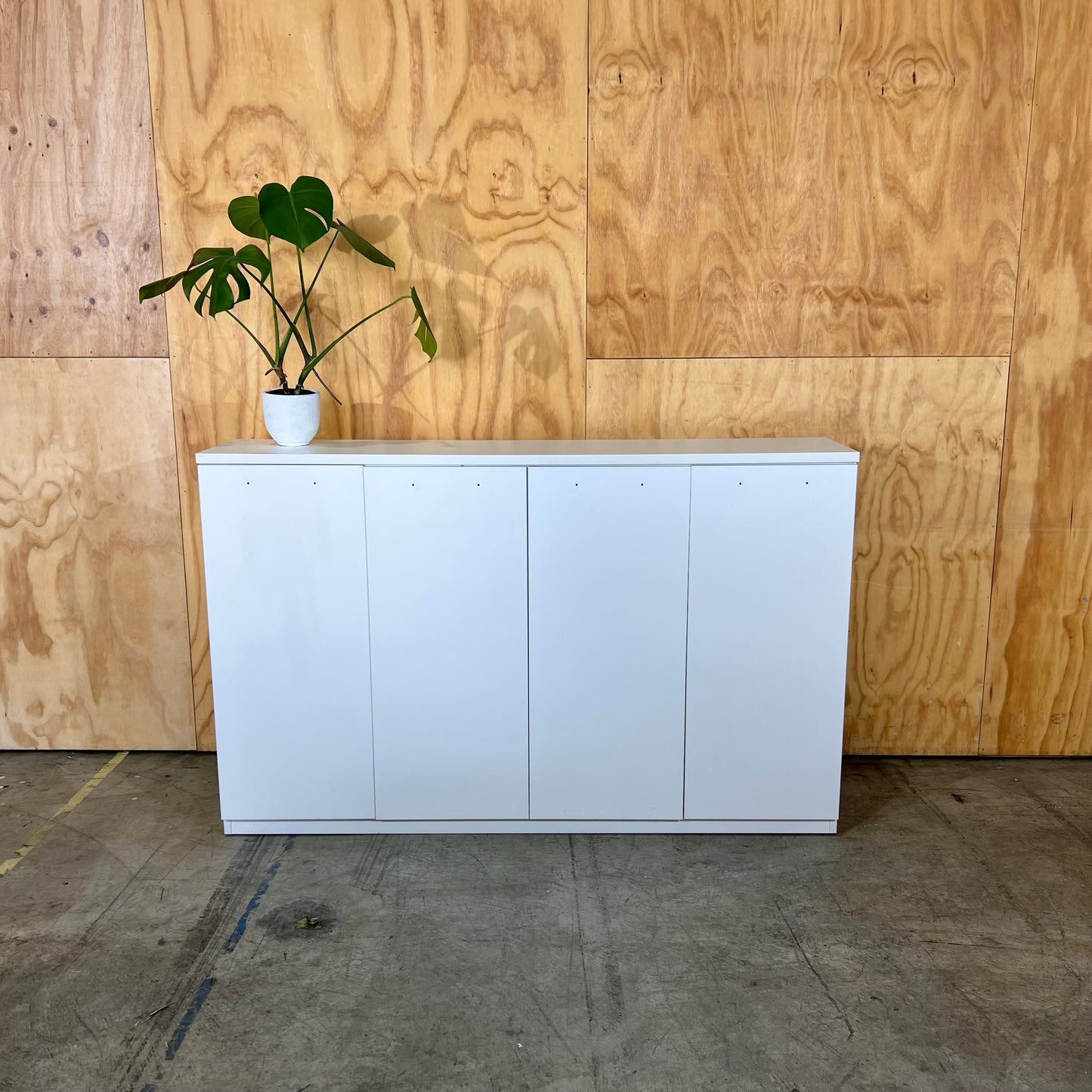White 4-Door Sideboard