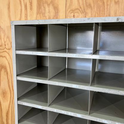 Industrial Steel Pigeon Hole Unit - Putty Grey