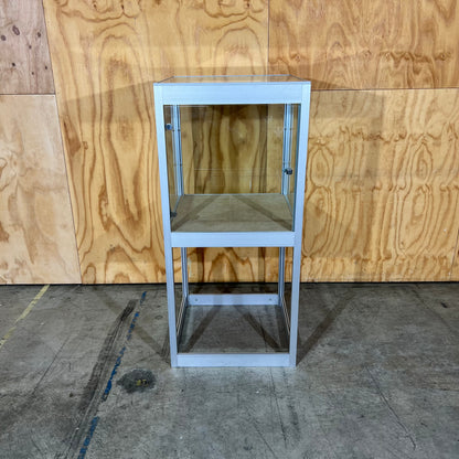 Aluminium and Glass Display Cabinet (Without Key)