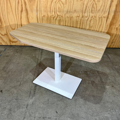 Small Millenia Auton Table on White Metal Base