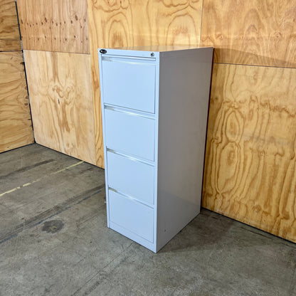 Mercury Light Grey Metal Filing Cabinet
