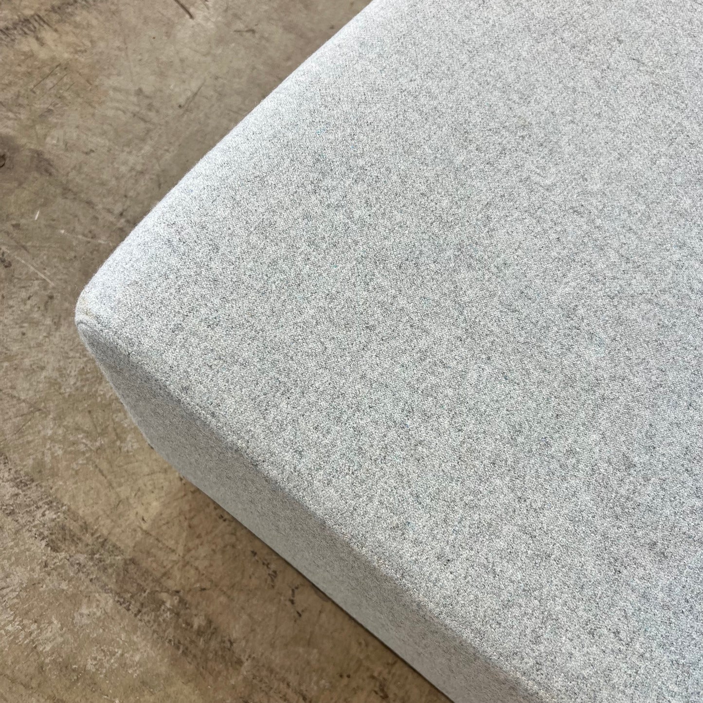 Grey/Light Blue Two Person Booth Seat