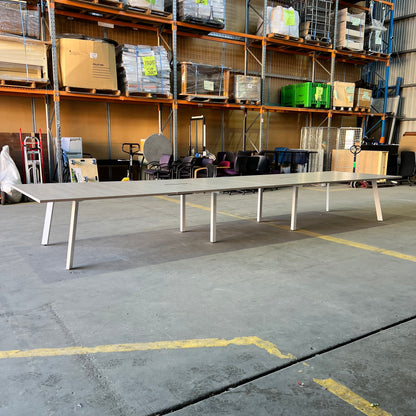Commercial Boardroom Table with Cable Boxes - 20 Seater