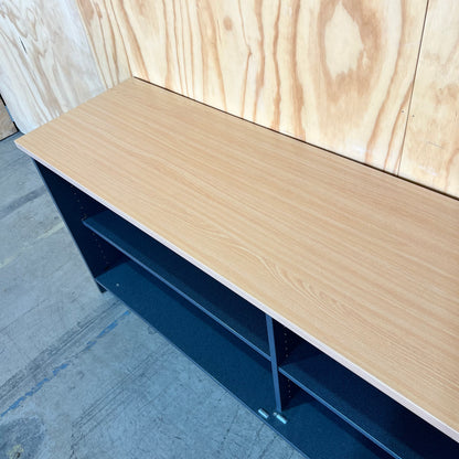 Open Timber and Slate Laminate Sideboard