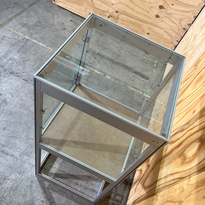 Aluminium and Glass Display Cabinet (Without Key)