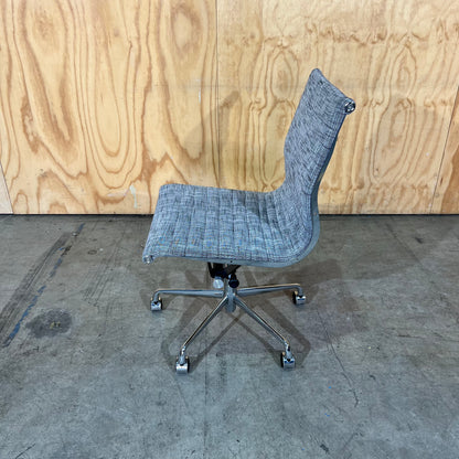 Grey Upholstery and Chrome Task Chair