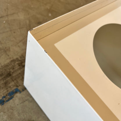 Deluxe White Metal Planter Box