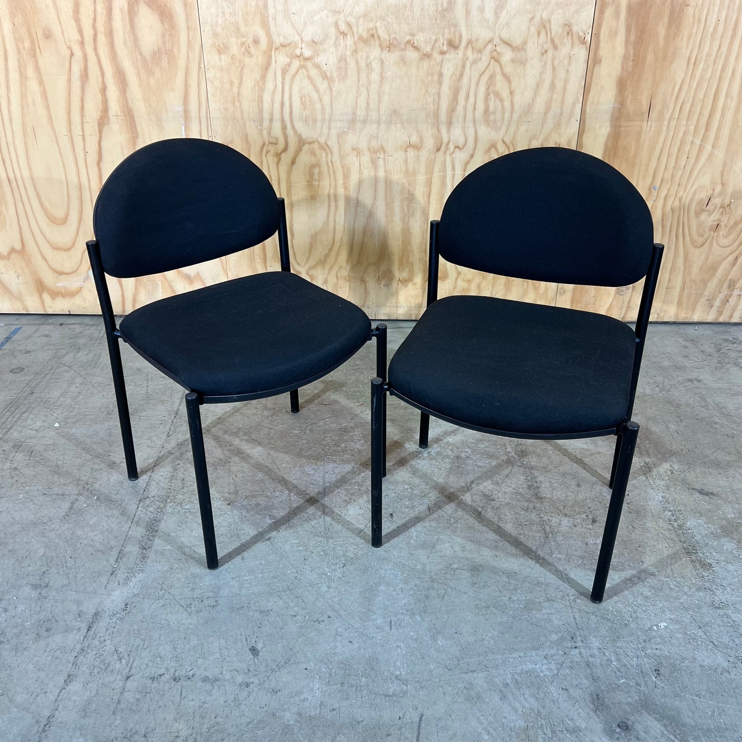 Black Fabric Visitor Chair