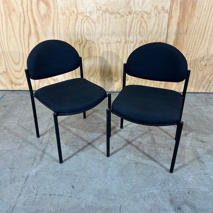Black Fabric Visitor Chair