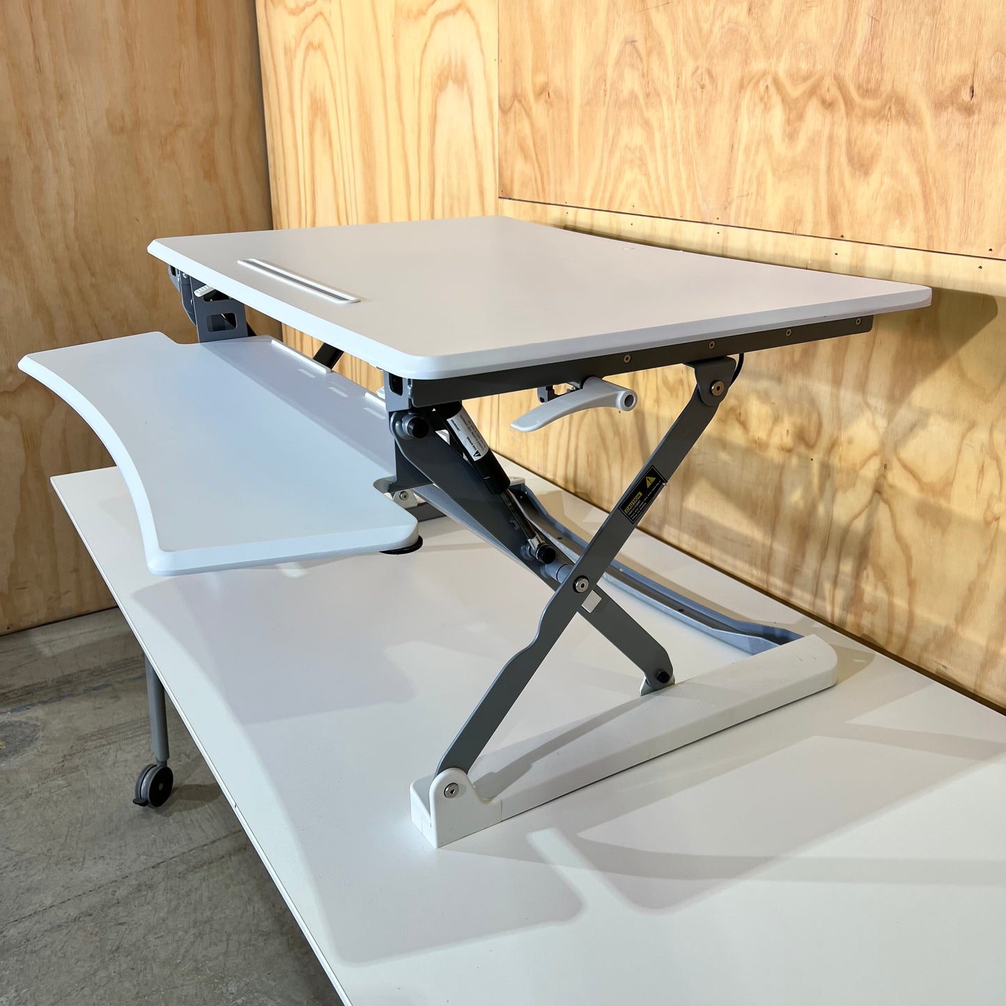 White Desk Riser