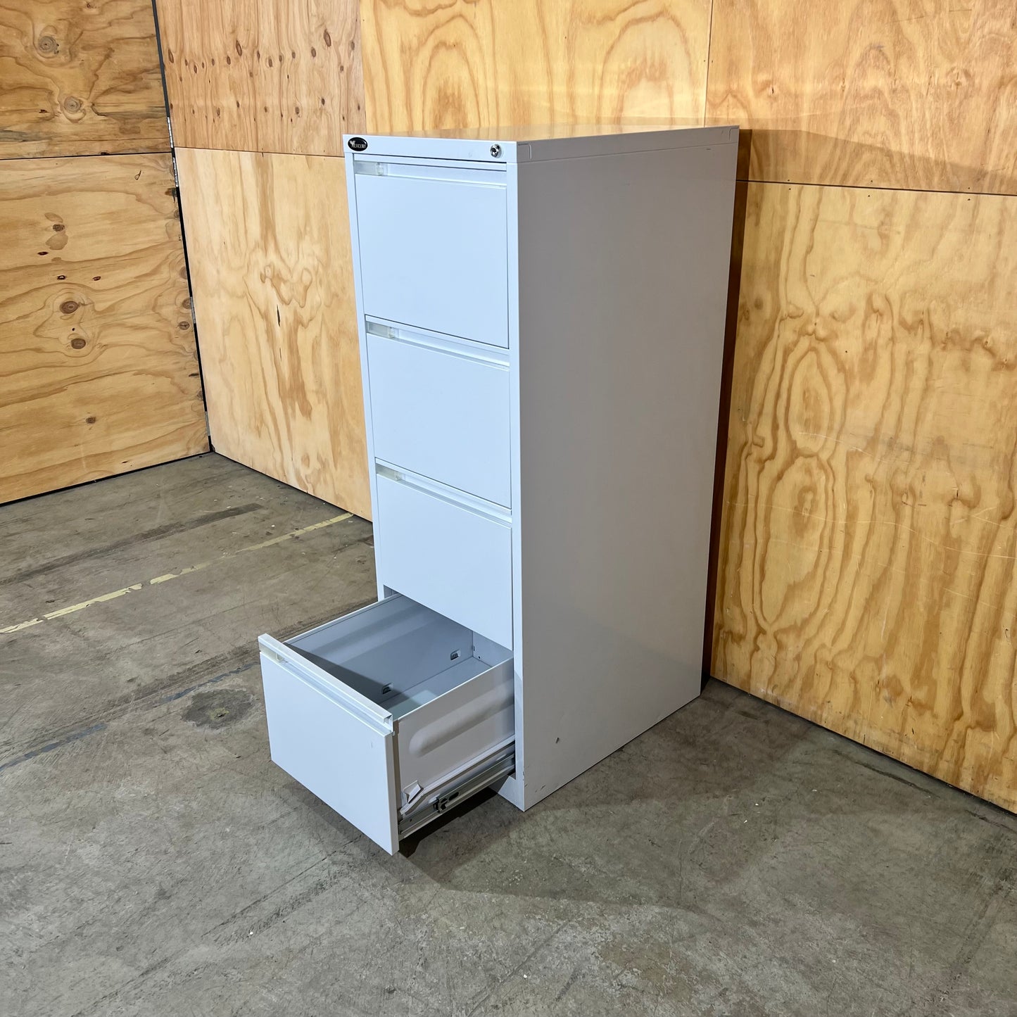 Mercury Light Grey Metal Filing Cabinet
