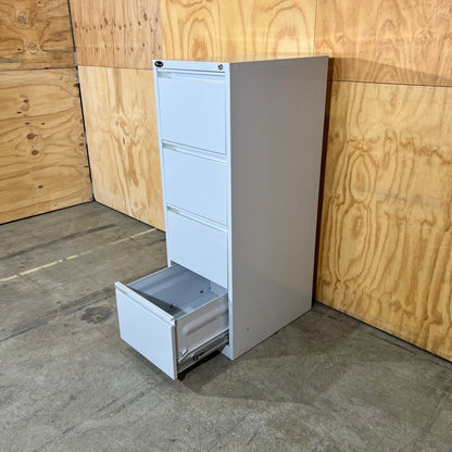 Mercury Light Grey Metal Filing Cabinet