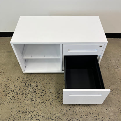 White Open Caddy Unit