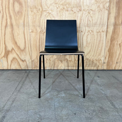 Black Plywood Stacking Chair