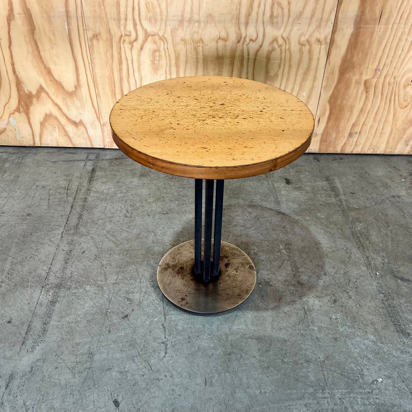 Industrial Round Ash Timber Table