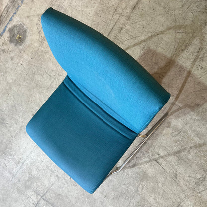 Mark Perry Teal Stackable Sled Chair