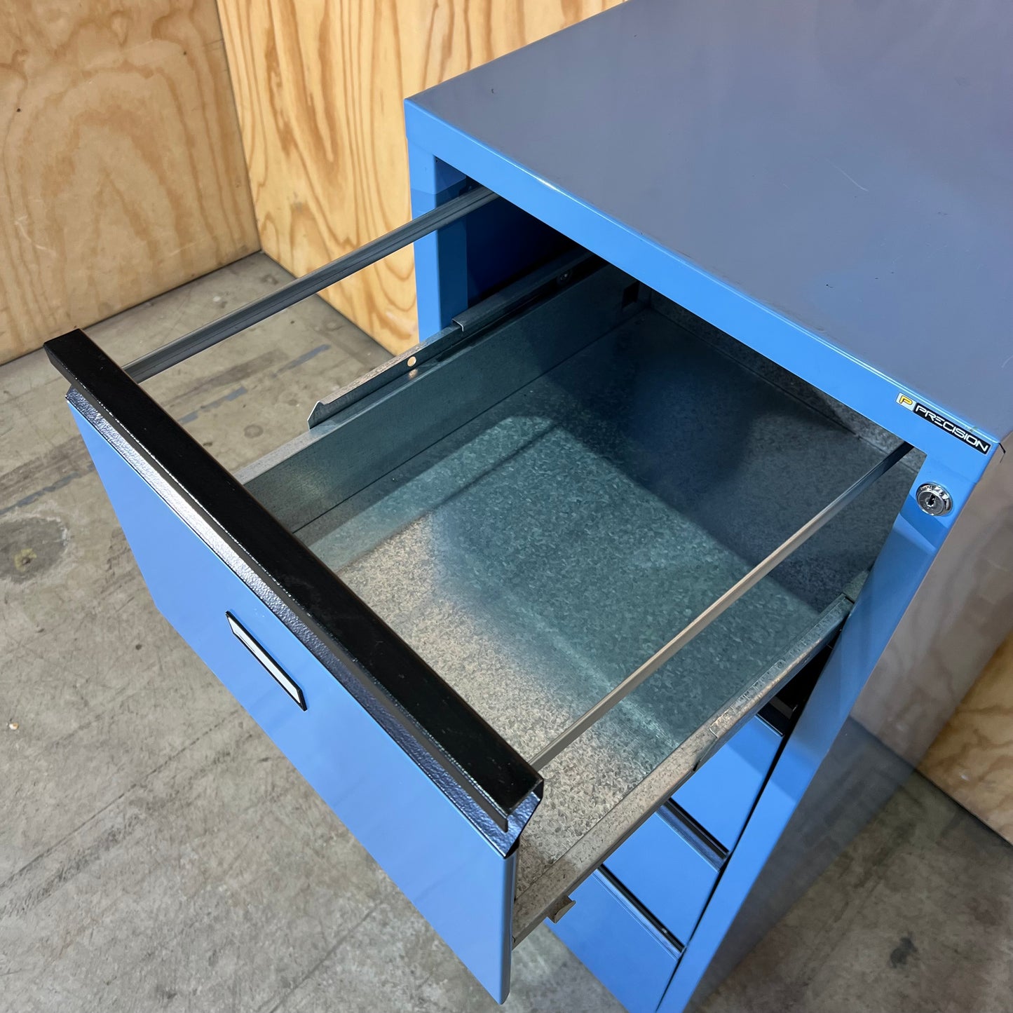 Precision Blue 4-Drawer Filing Cabinet