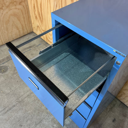 Precision Blue 4-Drawer Filing Cabinet