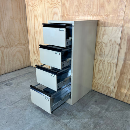 Precision Beige 4-Drawer Filing Cabinet