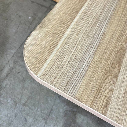 Small Millenia Auton Table on White Metal Base