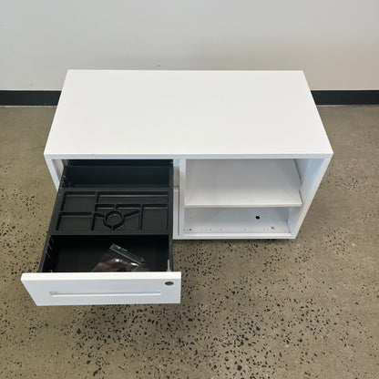 White Open Caddy Unit