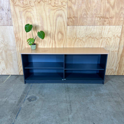 Open Timber and Slate Laminate Sideboard