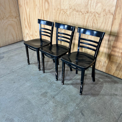 Black Timber Bentwood Schoolhouse Chair