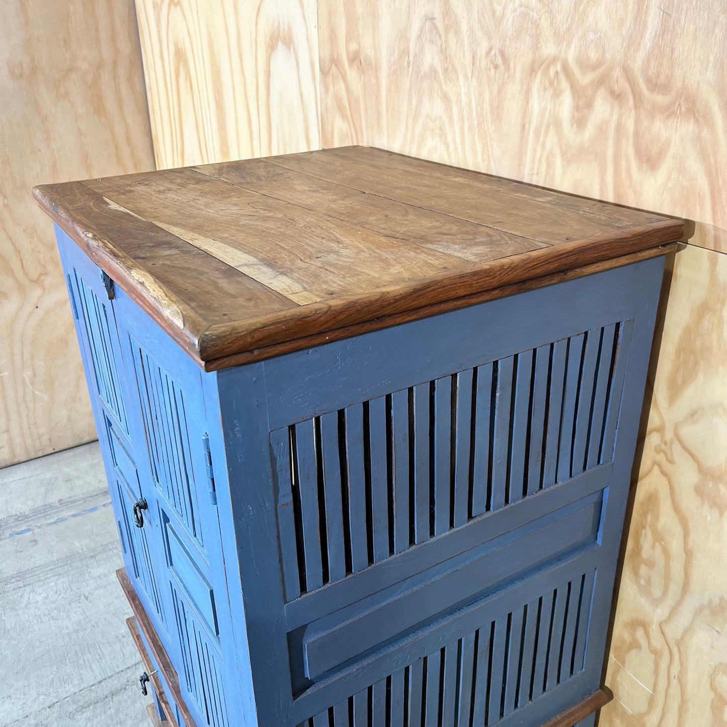Blue Teak Cabinet