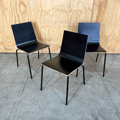 Black Plywood Stacking Chair