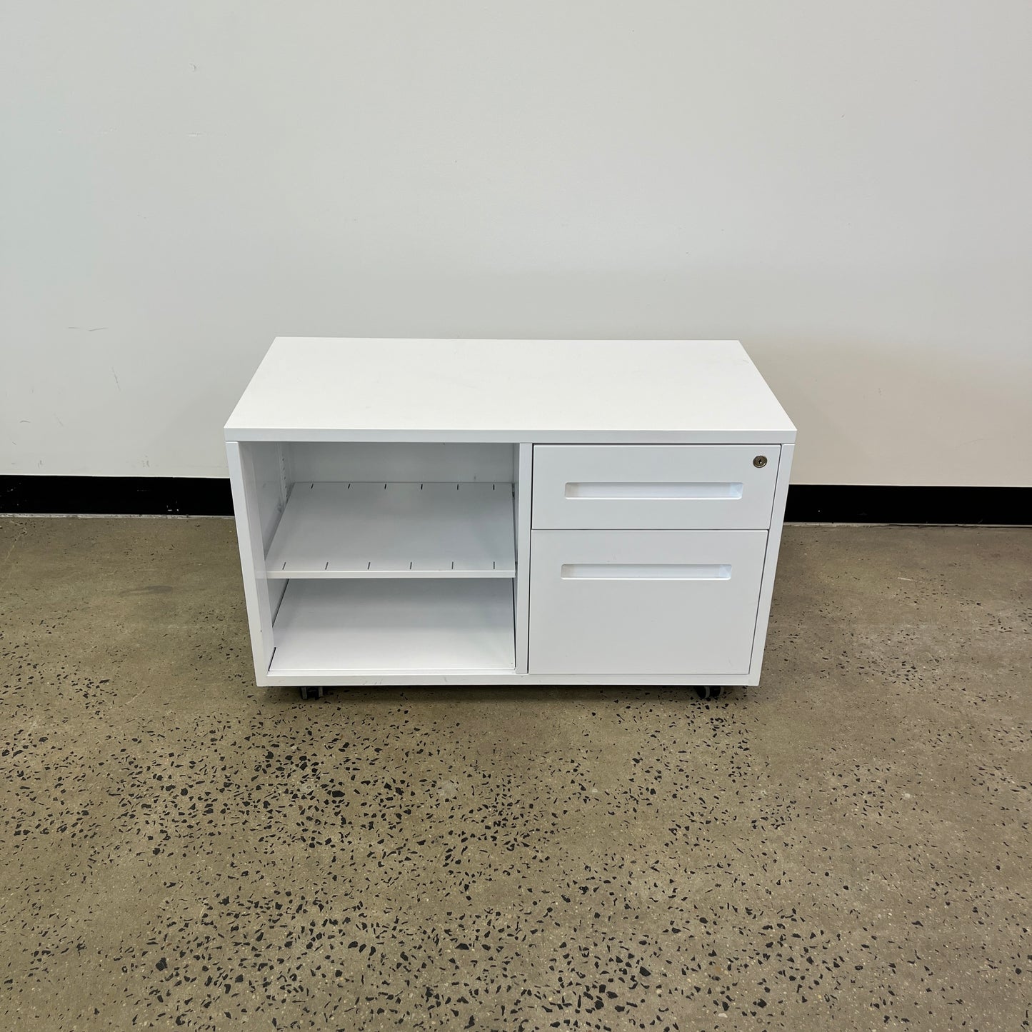 White Open Caddy Unit