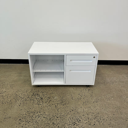 White Open Caddy Unit