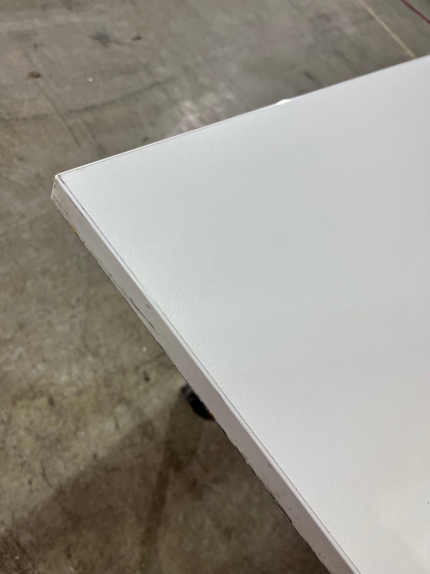 Large White Flip Table with Power Box