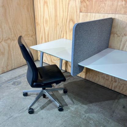 Grey Felt Desk Divider