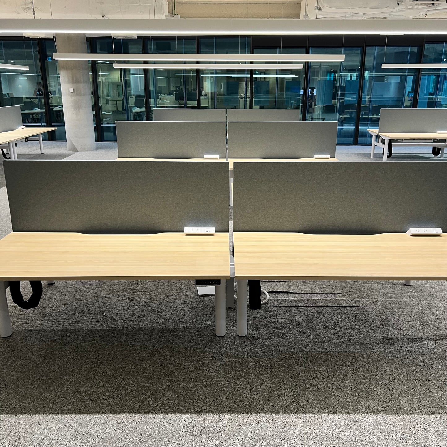 Haworth HAT Elements Electric Sit Stand Double Desk