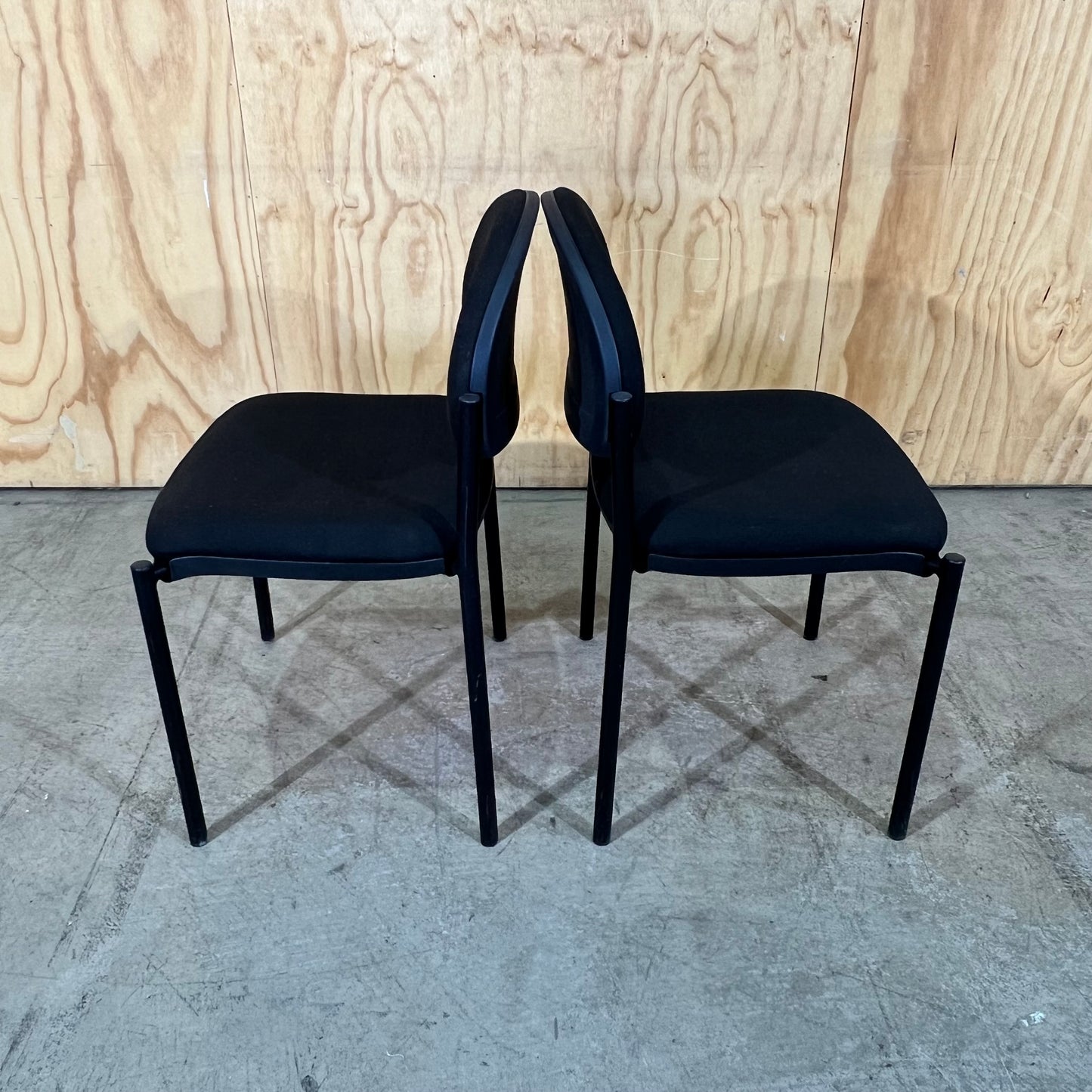 Black Fabric Visitor Chair