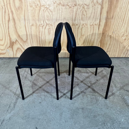 Black Fabric Visitor Chair