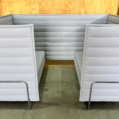 Vitra Alcove Highback Cabin in Grey (Middle Table Missing)