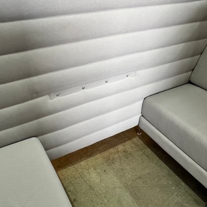 Vitra Alcove Highback Cabin in Grey (Middle Table Missing)